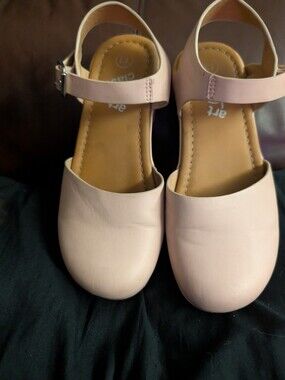Girls' Light Pink Mary Jane Sandals with Adjustable Strap